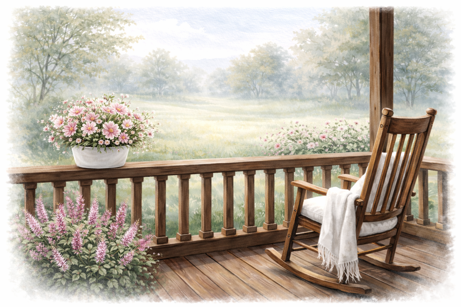 Front porch on homestead